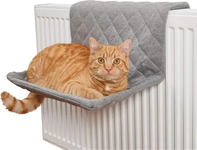 Produktbild von Hängematte für Katzen bis 7 kg - Geeignet für Heizkörper (9-12 cm) - Komfortables Katzenbett - Platzsparend & Stilvoll
