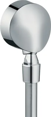 Image de Raccord mural hansgrohe FixFit E, avec clapet anti-retour et articulation à rotule, chromé, 1 pièce.