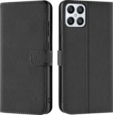 Produktbild von Conie Klapp Tasche für Honor X8 Kartenfach Rundumschutz Hülle in Schwarz