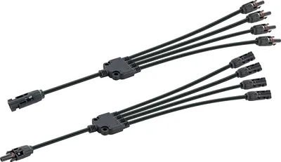 Obrázek produktu pro Schwaiger SOMC4214, Sada kabelů, Plast, Černá, IP67, MC4, 0,2 m