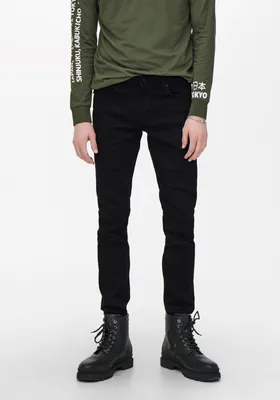 Produktbild von Slim Fit Jeans Basic Denim Hose ONSLOOM Tapered Trousers Stone Wash |