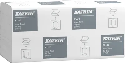 Obrázok produktu pre Skladané pap. uteráky Katrin-1vrstvové, biele, 20x300ks
