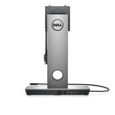 Zdjęcie produktu dla DELL DS1000, Przewodowa, USB 3.2 Gen 1 (3.1 Gen 1) Type-C, 3,5 mm, USB Typu-A, 10,100,1000 Mbit/s, Czarny, Srebrny