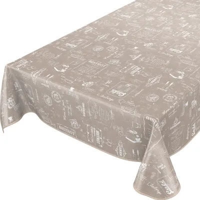 Produktbild von Tischdecke Wachstuch Essen Beige Robust Wasserabweisend Breite 140 cm Länge 200 cm