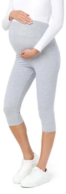 Produktbild von Be Mammy 3/4 Umstandsleggings aus Baumwolle BE20-229 (Melange, 3XL)