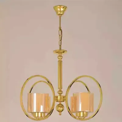 Immagine prodotto di Lampadario da soffitto dorato, lussuoso, in vetro, ideale per il soggiorno
