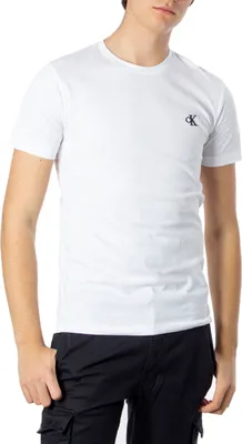 Obrázok produktu pre CALVIN KLEIN JEANS tričko pánske bavlnené biele GR62827 - veľkosť: M
