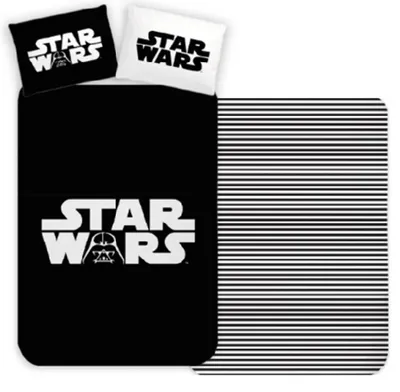 Produktbild von Carbotex STAR WARS Wendebettwäsche Set für Kinder, Jugendliche und Erwachsene 135x200/80x80cm ST24369501