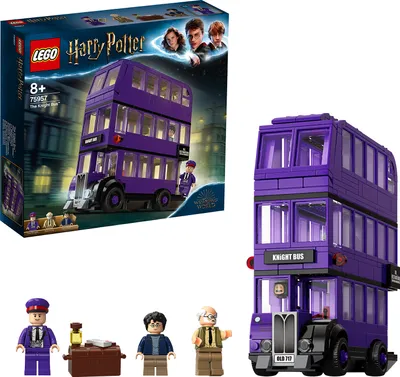 Produktbild von LEGO 75957 Harry Potter Der Fahrende Ritter Spielzeug, Dreifachdeckerbus, Sammlerset mit Minifiguren