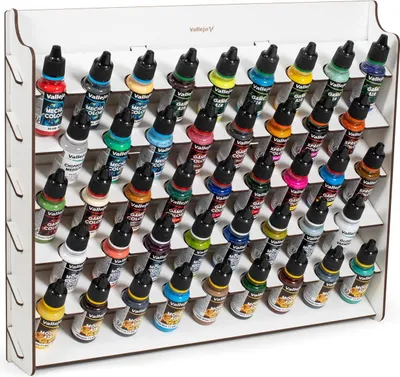 Image de Vallejo Accessoires - Présentoir mural pour flacons de 17 ml. Dimensions : 39 x 5,2 x 31 cm.