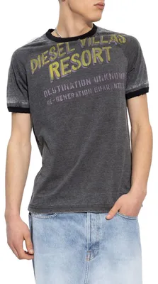 Produktbild von Diesel "T-Dielan Maglietta" Herren T-Shirt Rundhals Kurzarm Grau