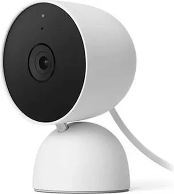 Produktbild von Google Nest Cam, IP-Sicherheitskamera, Drinnen, Kabelgebunden, Dänisch, Deutsch, Niederländisch, Englisch, Spanisch, Finnisch, Französisch, Italienisch,..., Wand, Weiß