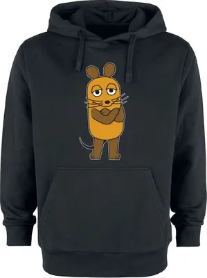 Produktbild von Die Sendung mit der Maus Kapuzenpullover Herren Maus schwarz S
