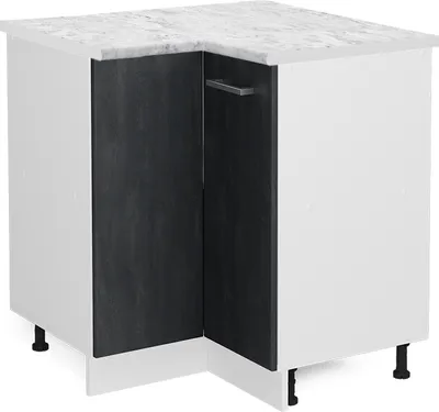 Image de Meuble d'angle Vicco R-Line Béton noir 75.6cm PT Marbre, Model 47634