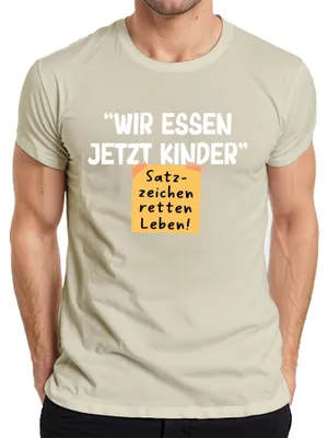 Zdjęcie produktu dla Teraz jemy dzieci interpunkcja ratuje życie gramatyka żart koszulka męska, natura, XL