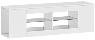 Produktbild von Lowboard / TV‑Schrank / TV‑Lowboard mit 6 Fächer, 2 Glasregale, 140 cm