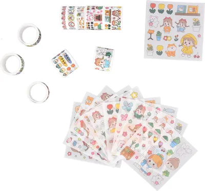 Immagine prodotto di Washi Tape DIY Decorazione Ripetizioni Pasta Senza Segni Tagli Set83195 Grasso Curtilage