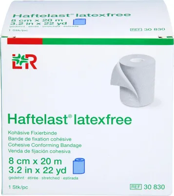 Obrázek produktu pro Haftelast fixační páska kohezní LF 8cmx20m modrá, 1 ks BIN