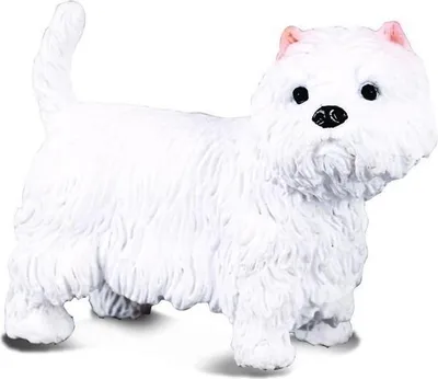 Image de Collecta 88074 West Highland Terrier blanc 4,5 cm Chiens et chats