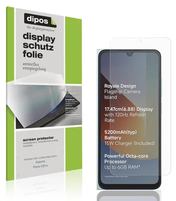 Image de 4x Film de protection d'écran pour Xiaomi Poco C81x protecteur antireflet dipos