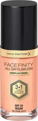 Produktbild von Cremige Make-up Grundierung Max Factor Facefinity 3 in 1 Spf 20 Nº 64-rose gold 30 ml