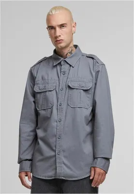 Obrázek produktu pro Pánská košile Brandit Vintage Shirt charcoal grey - 3XL