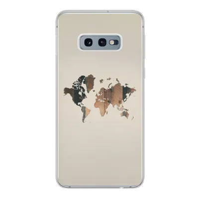 Produktbild von MuchoWow® Handyhülle Schutzhülle Hülle für Samsung Galaxy S10e Weltkarte -Holz - Regal Silikon Softcase Handy Hülle - Handy