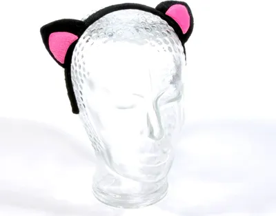 Produktbild von Haarreif mit pinken Katzenohren