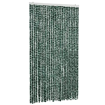 Produktbild von vidaXL Fliegenvorhang Grün und Weiß 118x220 cm Chenille