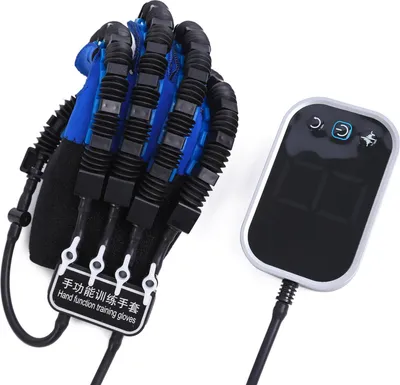 Image de Robot de rééducation de la main droite Gant à 9 vitesses Ajustement de la force Main Doigt Exerciseur L