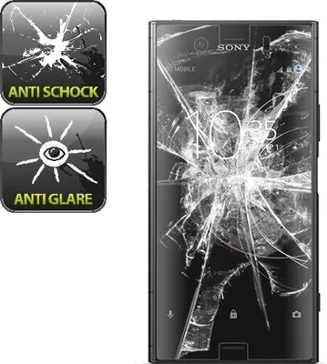 Produktbild von 2x Panzerfolie für Sony Xperia XZ1 Compact ANTI-SCHOCK Displayschutzfolie MATT