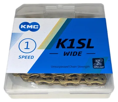 Produktbild von KMC Kette K1Sl Wide Gold 1/2 X 1/8" 100Gl gold