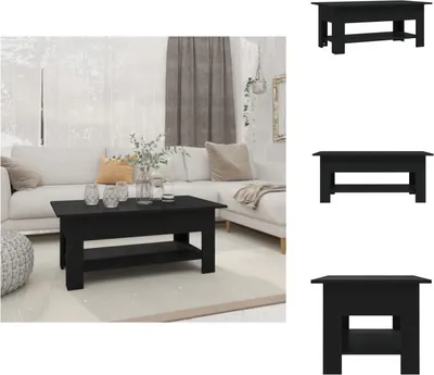 Produktbild von vidaXL Couchtisch Schwarz 102x55x42 cm Holzwerkstoff - Couchtische
