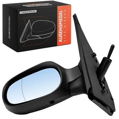 Productafbeelding van Buitenspiegel, kunststof, 10,2 x 8,5 x 5,0 cm, compatibel met Renault Clio II, Thalia I, modellen BB, CB, SB0/1/2, LB, handbediening, 1 aansluiting