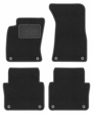 Immagine prodotto di Tappetini in moquette per Audi A8 D3 2002-2009 (berlina) – set 4 pezzi, grigio grafite, su misura – Wielganizator LUX