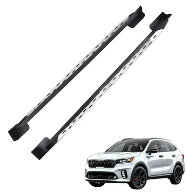 Zdjęcie produktu dla Zestaw stopni bocznych, z tworzywa ABS i stopu aluminium, szerokość 21 cm, wysokość 17 cm, długość 198 cm, waga 8840 g