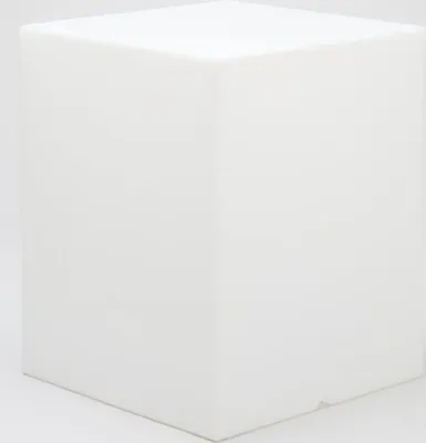 Produktbild von Stehleuchte außen B: 43 cm 53 cm IP65 Weiß E27 eckig kaltweiß 6500 K 600 lm Modern Wegeleuchte