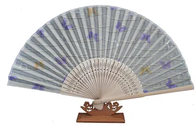 Produktbild von 562, 1 Stk. Hand Deko Sommer Fächer Blumen Motive Retro Design Sommerfächer
