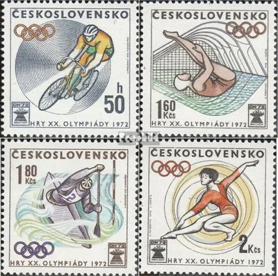 Produktbild von Briefmarken Tschechoslowakei 1972 Mi 2067-2070 (kompl.Ausg.) postfrisch Sommerspiele