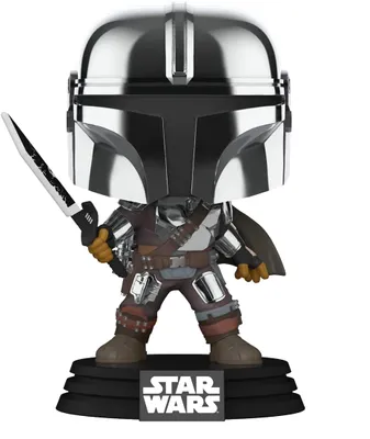 Image de Star Wars : Mandalorian POP  figurine vinyle MandoW/DrkSabr(GW/MT) 9 cm