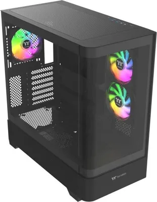 Zdjęcie produktu dla Obudowa PC THERMALTAKE View 290 TG ARGB, Midi-Tower ATX, 3x120mm A-RGB, Panoramiczny, Szkło Hartowane, Czarny