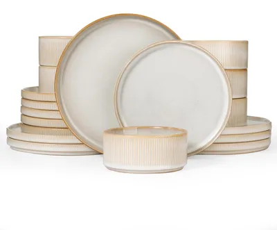 Image de Service de table de 18 pièces pour 6 personnes, de couleur blanche