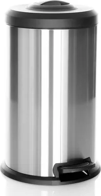 Obrázok produktu pre hjh OFFICE Odpadkový kôš 40 l CLEAN X Odpadkový kôš na triedenie odpadu okrúhly pre kuchyňu, kanceláriu so Step-On 62,0 - 96,0 x 38,0 x 38,0 cm