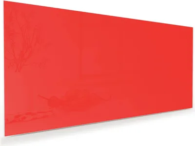 Produktbild von Glasbild 100x50cm in XXL für Wohnzimmer, Schlafzimmer Motiv Roter Hintergrund I