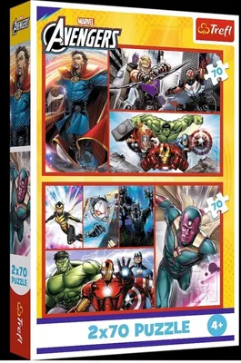 Immagine prodotto di PUZZLE 2x70 Diventa un eroe / Marvel 34439