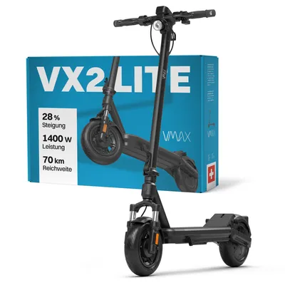 Produktbild von VMAX VX2 Lite E-Scooter mit Straßenzulassung – 70 km Reichweite, Vollfederung