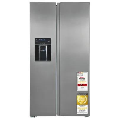 Produktbild von Side by Side | SBS5520-CF-040E inoxlook | 513 l Nutzinhalt | Eiswürfelspender | Festwasseranschluss | 39 dB | Energieklasse E | Edelstahloptik