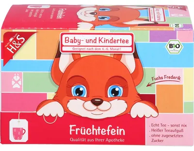 Produktbild von H&S Früchtefein Baby- und Kindertee, 20 St. Filterbeutel