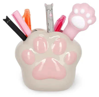 Image de LEGAMI Pot a Crayons en Céramique Kitty - Desk Friends