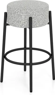 A studio shot of a bar stool on a white background.